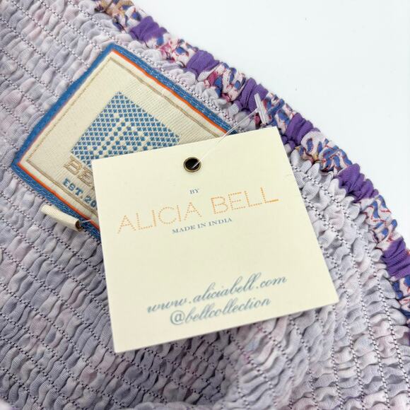 NEW Bell by Alicia Bell Mandy Maxi Skirt M Tiered Ruffle Lace Smocked Tuckernuck - Picture 10 of 11